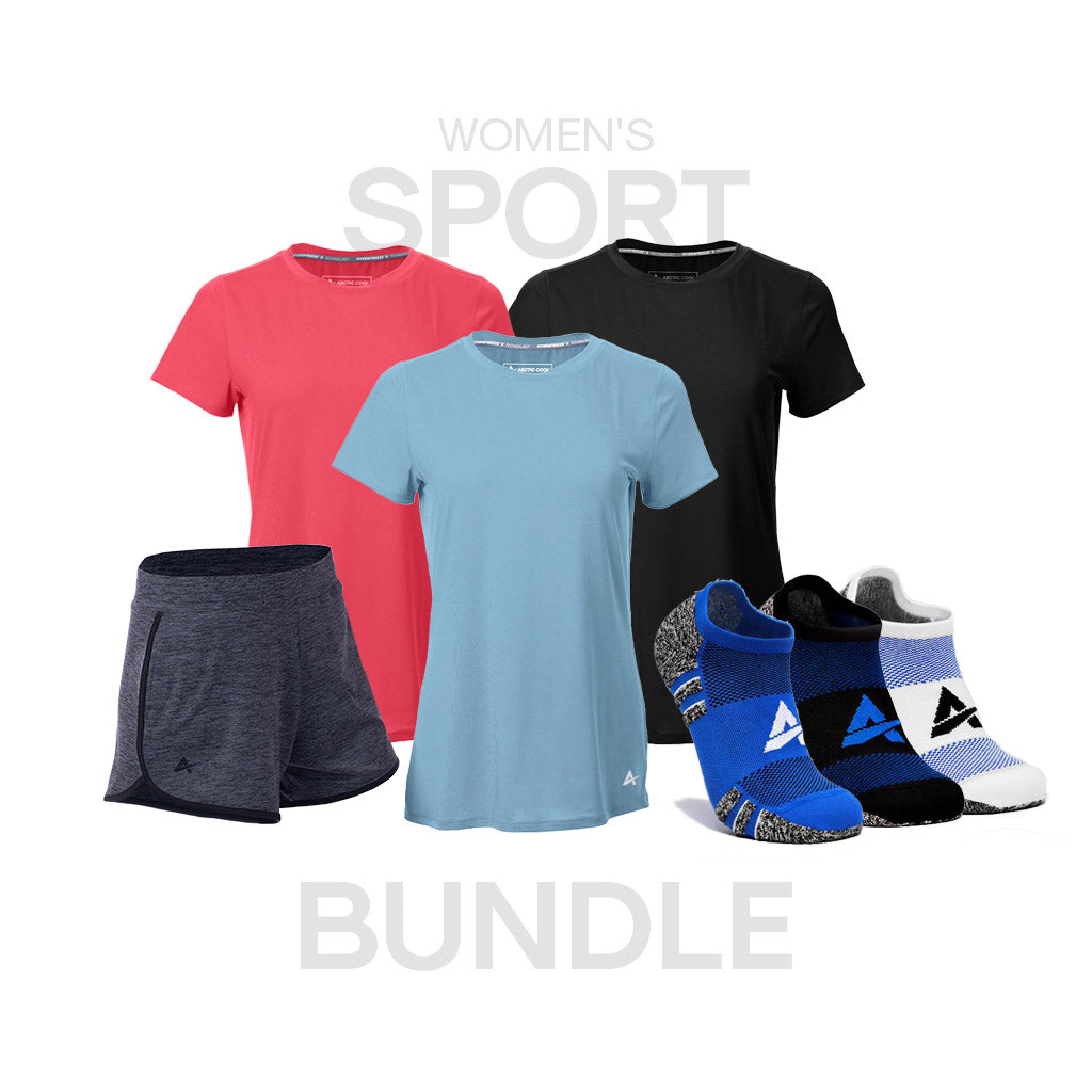 Women's Short Sleeve Crew Sport Bundle