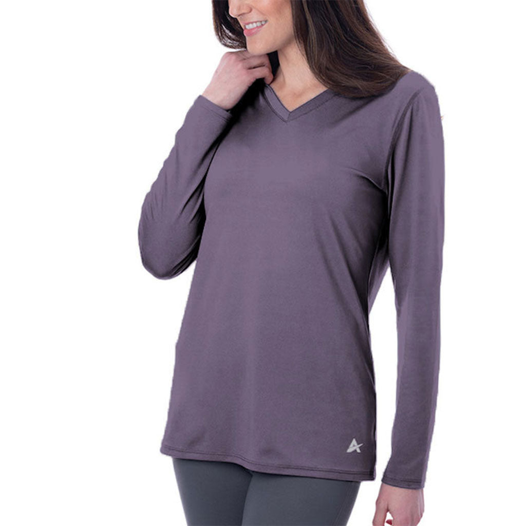 Women's Long Sleeve V-Neck - Arctic Cool