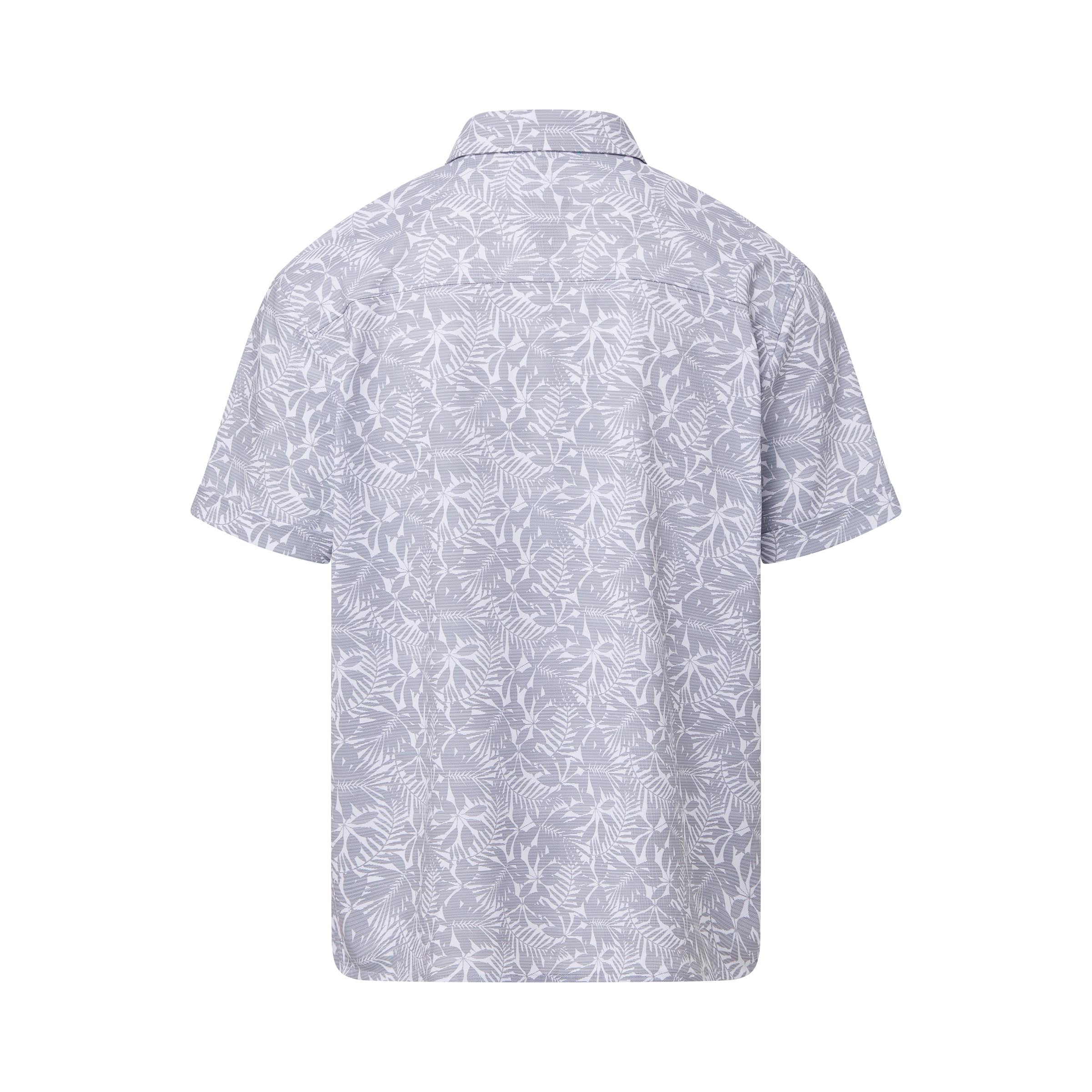 Grey Palm Print