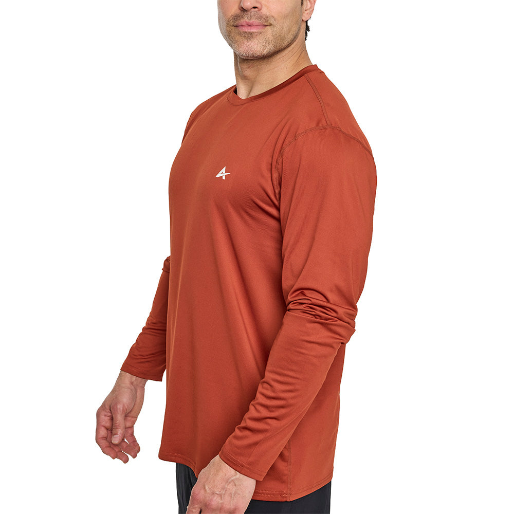 ウエア Captains Helm THERMAL MOCK NECK LS TEE Men's Instant Cooling Long Sleeve Shirt | Arctic Cool