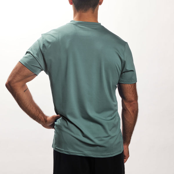 【BAON】[unisex] Shunt Cool Sporty V-neck Short Sleeve Tee Sport Vent Short Sleeve Tee - RVCA