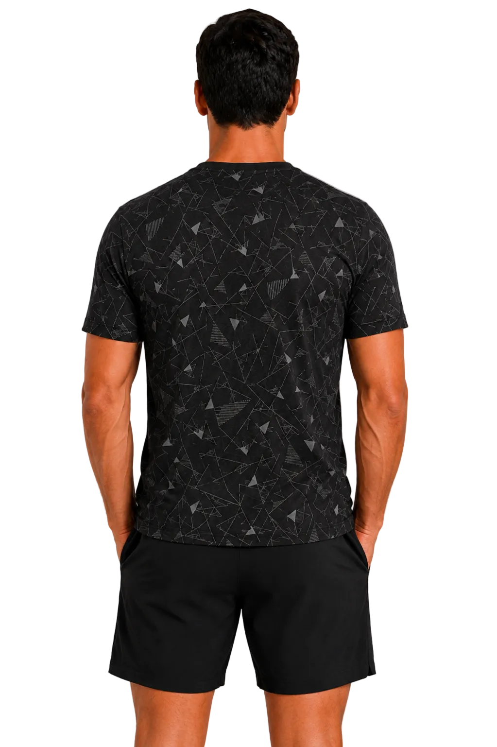 Cool Black Shatter Print