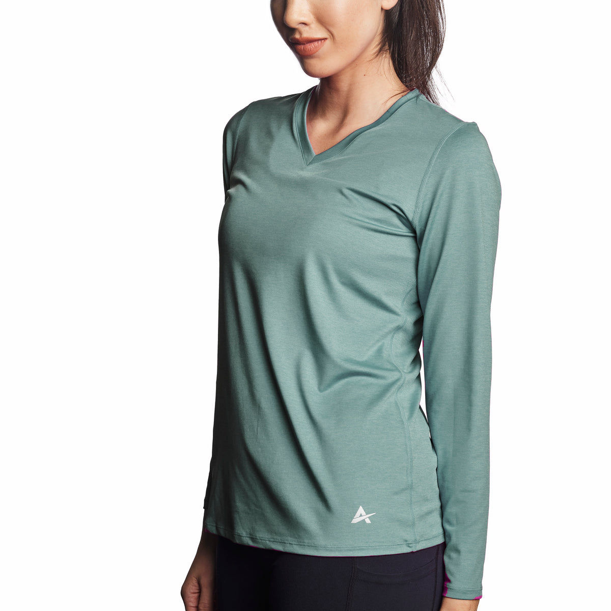 Women's Long Sleeve V-Neck - Arctic Cool