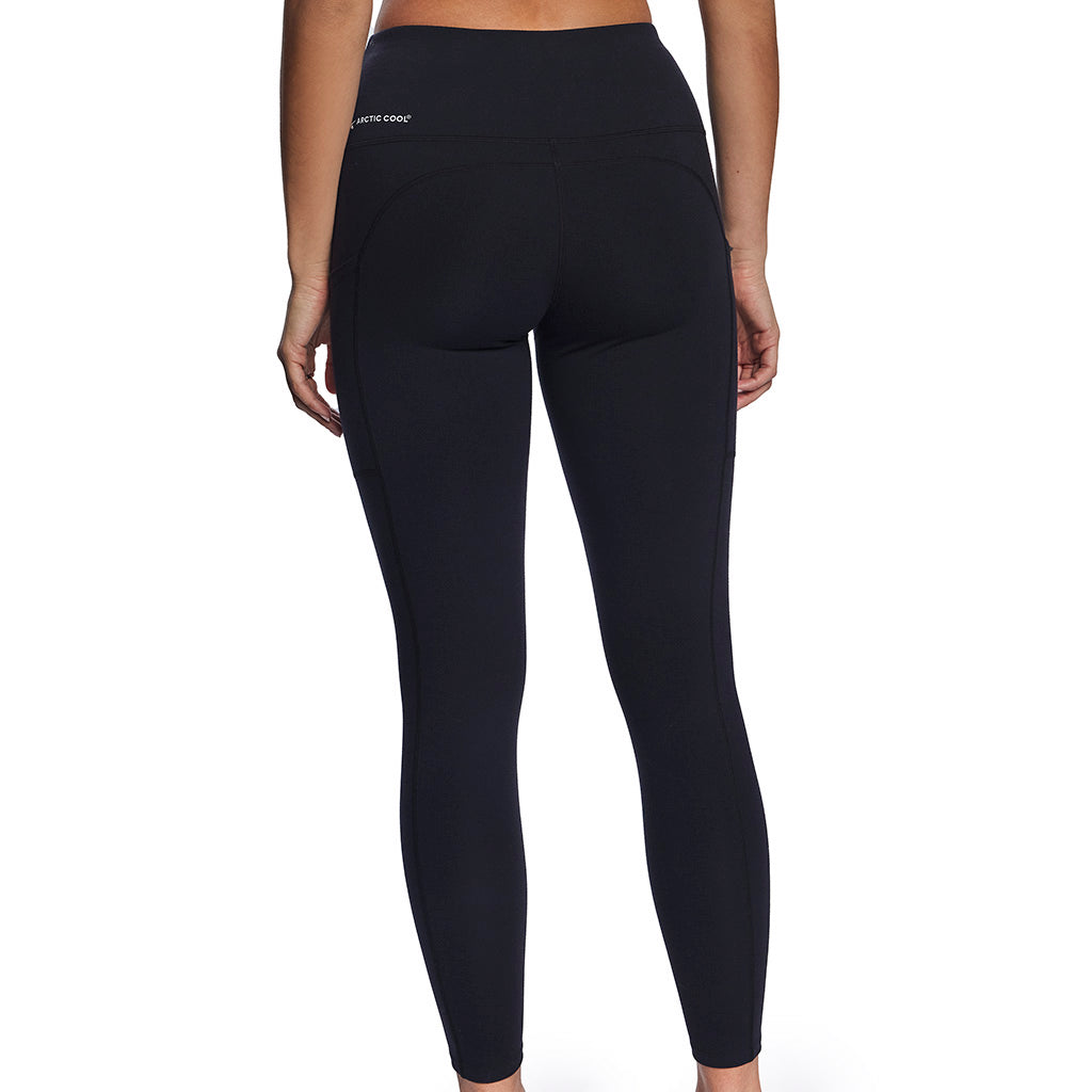 Stay cool and stylish with our Black Colour Block Thermodynamic Run Leggings