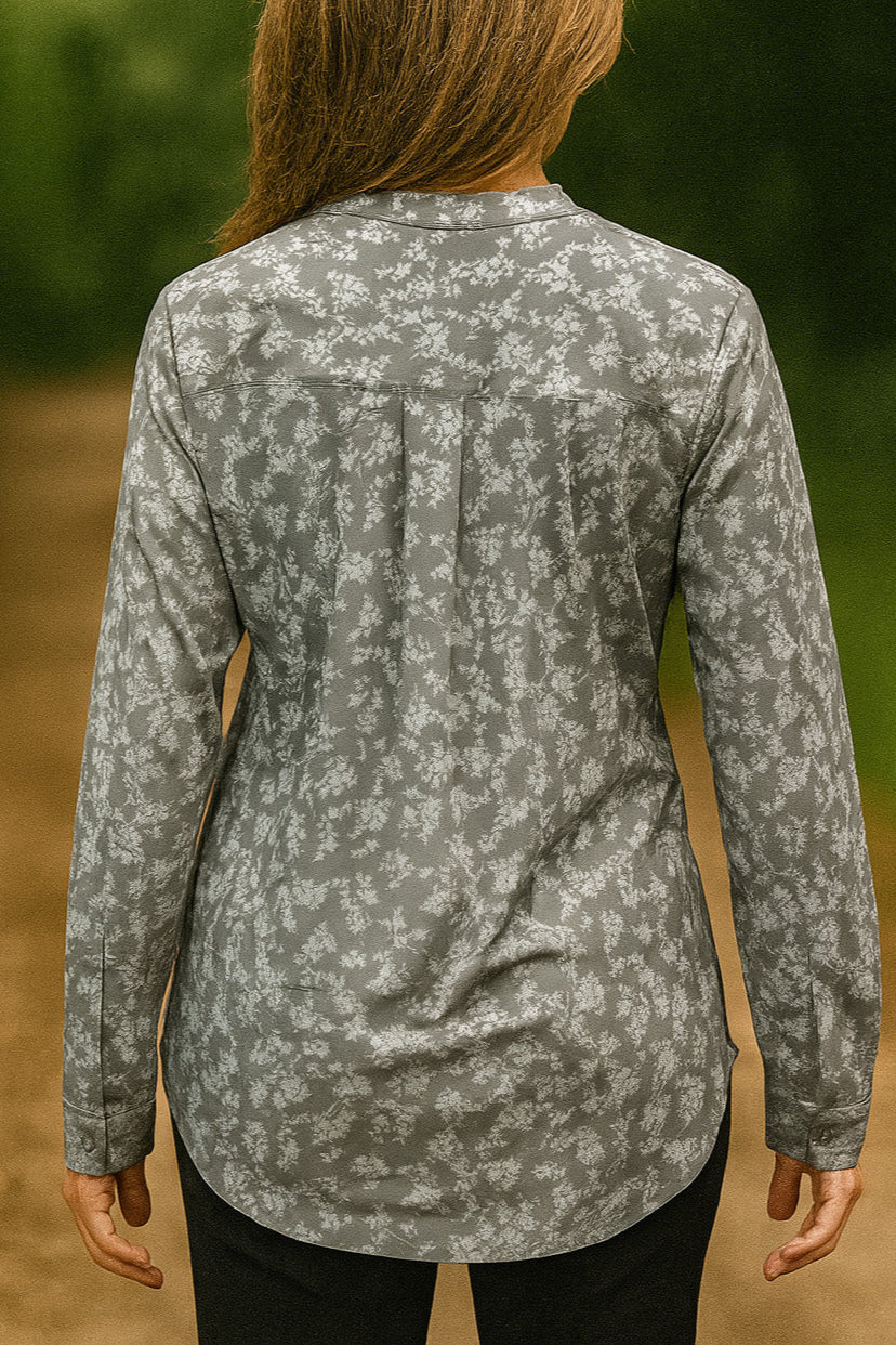 Harbor Grey Floral Print