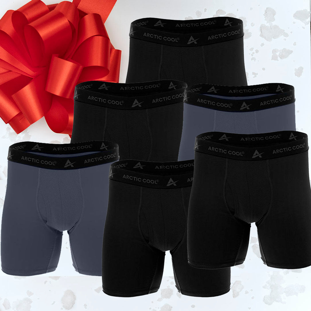 Arctic Cool Men's Instant Cooling Boxer Briefs, Cool Black, S at   Men's Clothing store