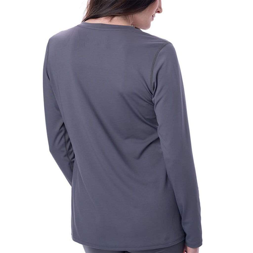 3/$30 Enti Clothing Women's L/XL V-neck long drop shoulder 3/4 sleeve gray  top
