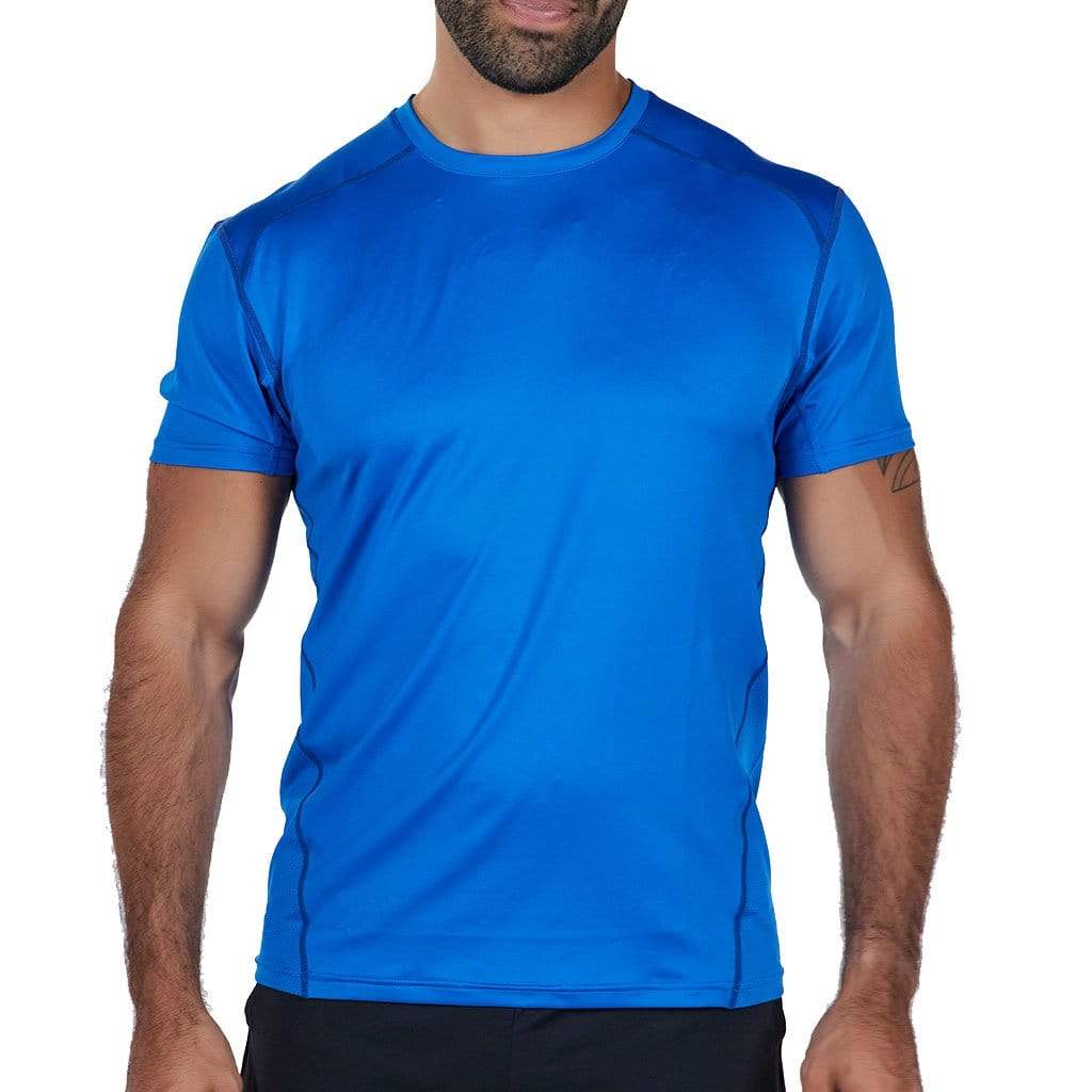 Mens Wave Drop Shoulder T-Shirt - Harbor Blue – L 1 V E F R E S H