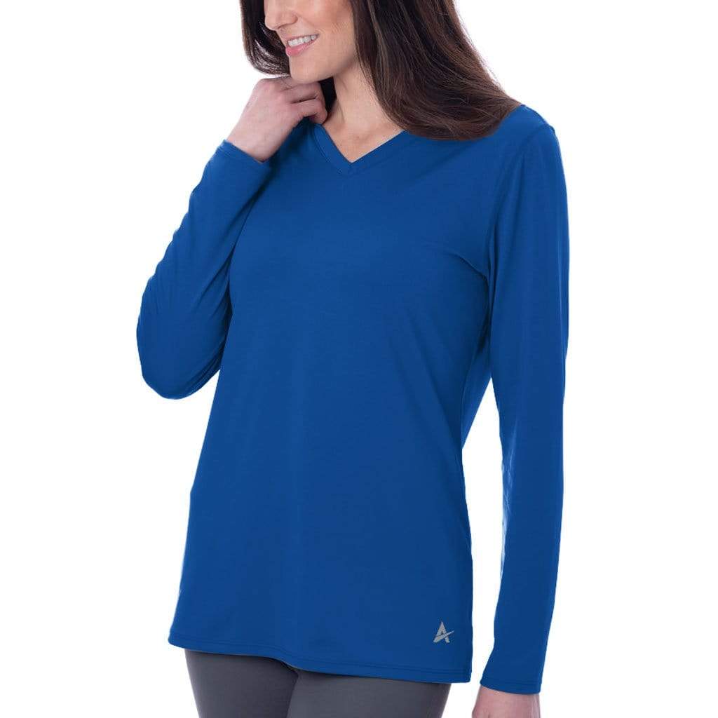 uhnmki Womens Tops Fashion Solid Color Long Sleeve V Neck Hollow